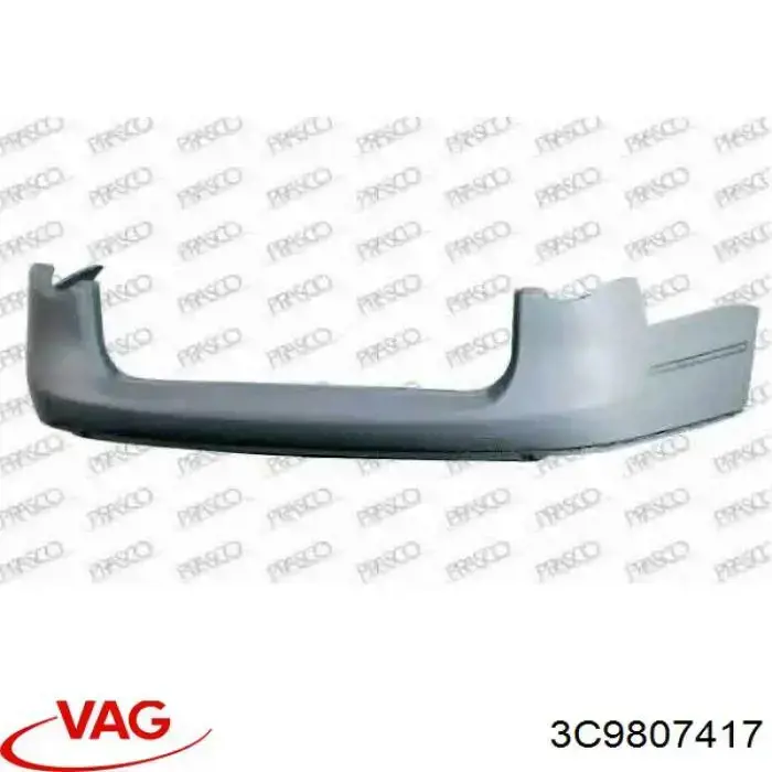 3C9807417 VAG Pára-choque traseiro