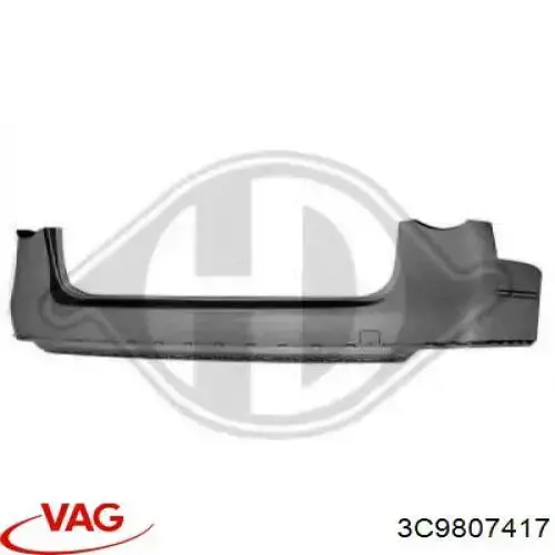Pára-choque traseiro VAG 3C9807417 preço, a partir de 232,30 USD