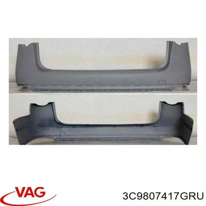Pára-choque traseiro VAG 3C9807417GRU preço, a partir de 240,06 USD