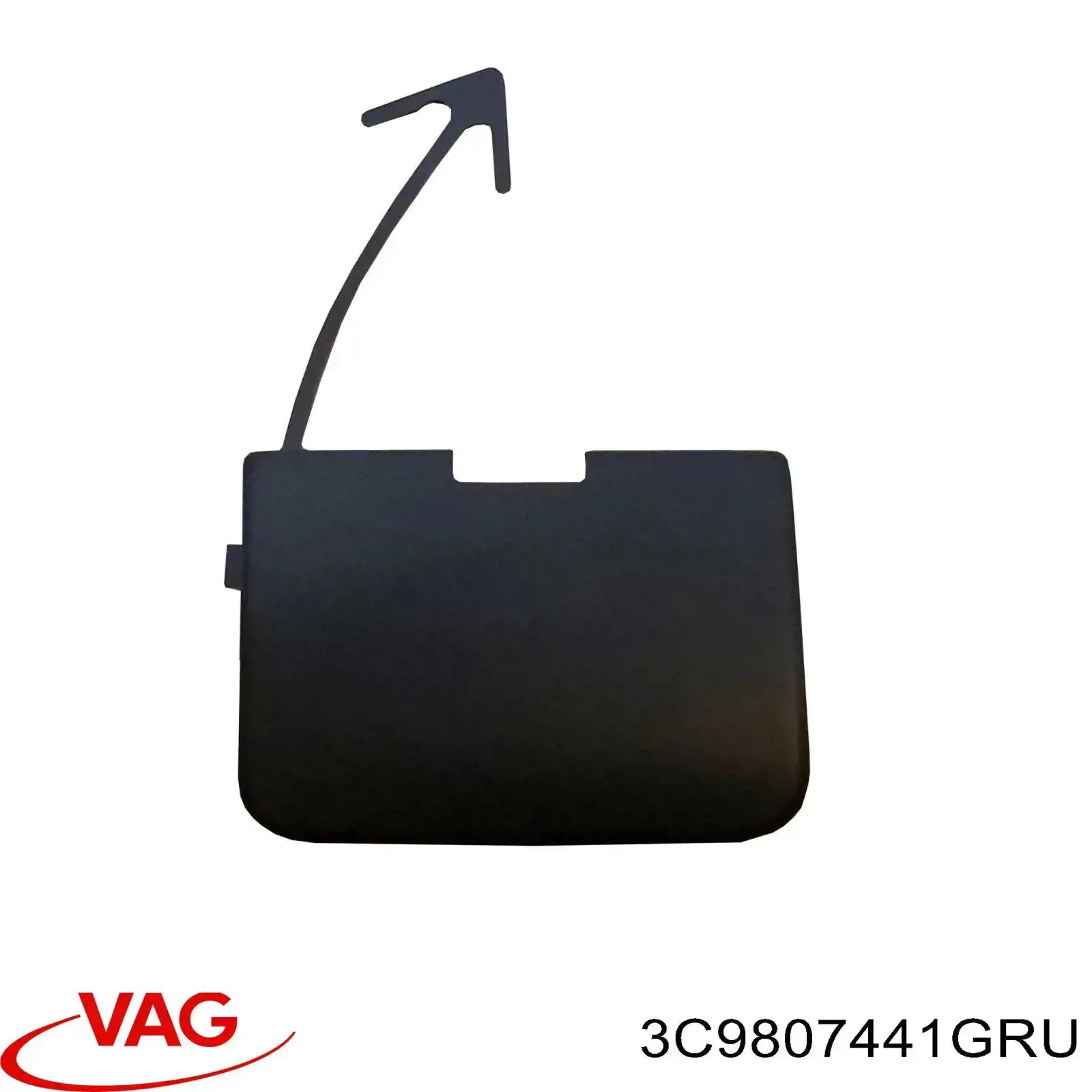 Tampão traseiro do pára-choque do gancho de reboque VAG 3C9807441GRU preço, a partir de 14,24 USD