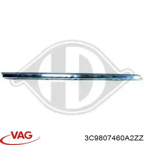 Compre 3C9807460A2ZZ VAG Moldura direita do pára-choque traseiro