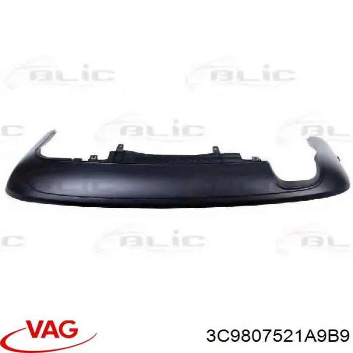 Spoiler do pára-choque traseiro VAG 3C9807521A9B9 preço, a partir de 144,78 USD