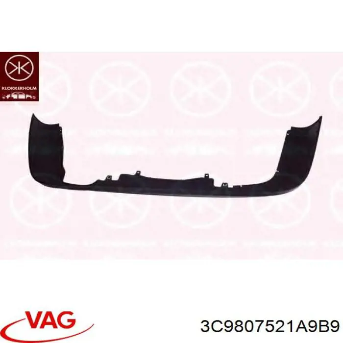 Compre 3C9807521A9B9 VAG Spoiler do pára-choque traseiro