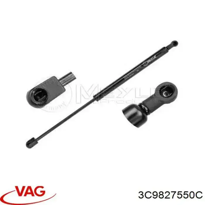 Compre 3C9827550C VAG Amortecedor de tampa de porta-malas (de 3ª/5ª porta traseira)