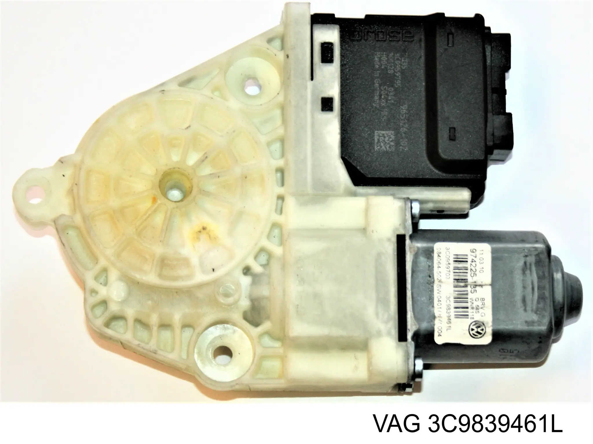 Mecanismo de acionamento de vidro da porta traseira esquerda VAG 3C9839461L preço, a partir de 65,94 USD