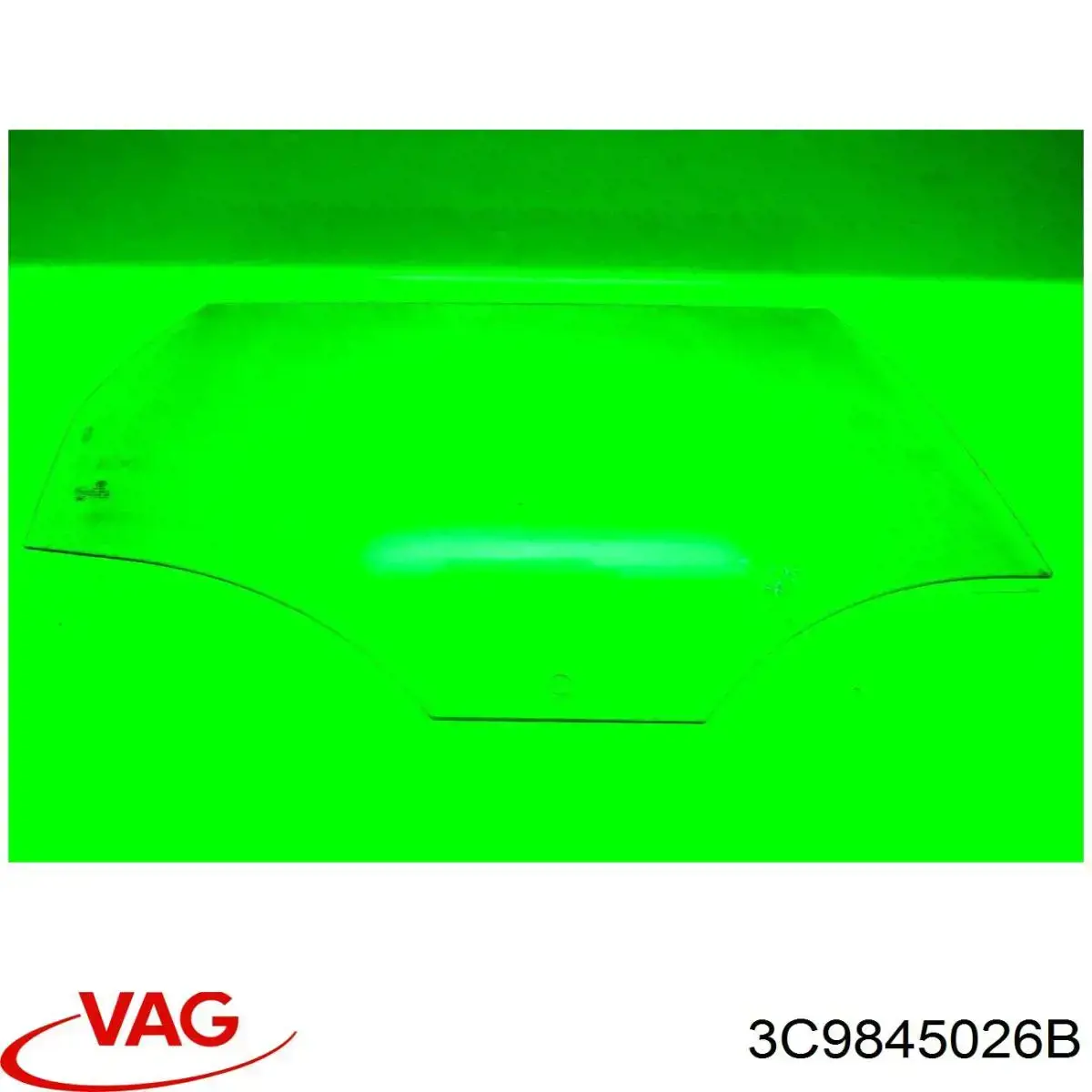 3C9845026B VAG Vidro da porta traseira direita