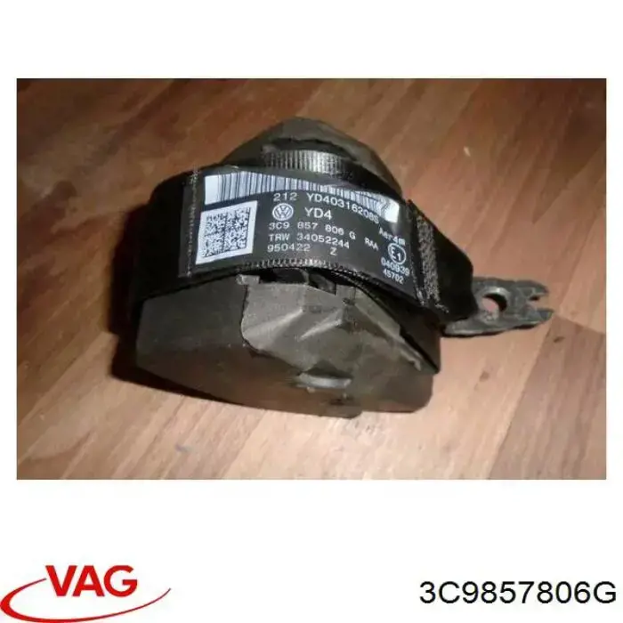 3C9857806G VAG Cinto de segurança traseiro direito