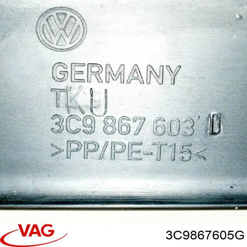 Compre 3AF867605A9B9 VAG Revestimento (cobrimento) de tampa de porta-malas (de 3ª/5ª porta traseira)