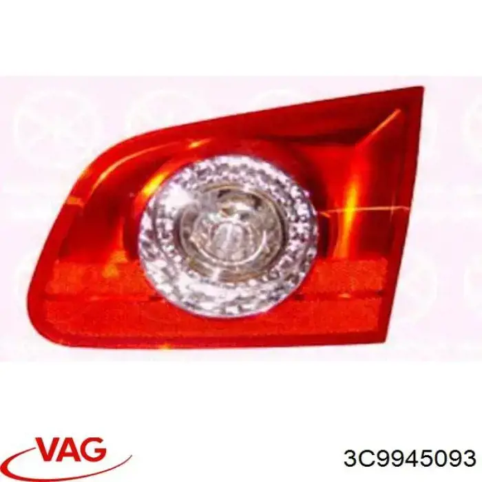 3C9945093 VAG Lanterna traseira esquerda interna