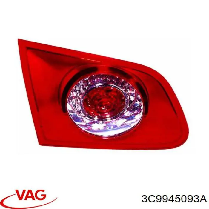 3C9945093A VAG Lanterna traseira esquerda interna