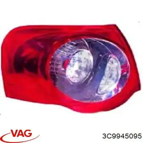 Compre 3C9945095 VAG Lanterna traseira esquerda externa