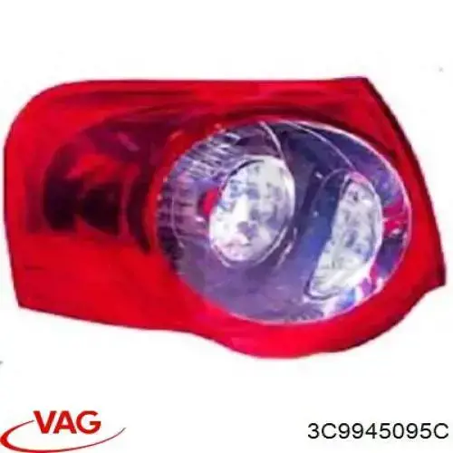 Lanterna traseira esquerda externa VAG 3C9945095C preço, a partir de 110,79 USD