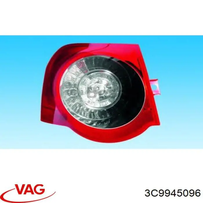 Compre 3C9945096 VAG Lanterna traseira direita externa