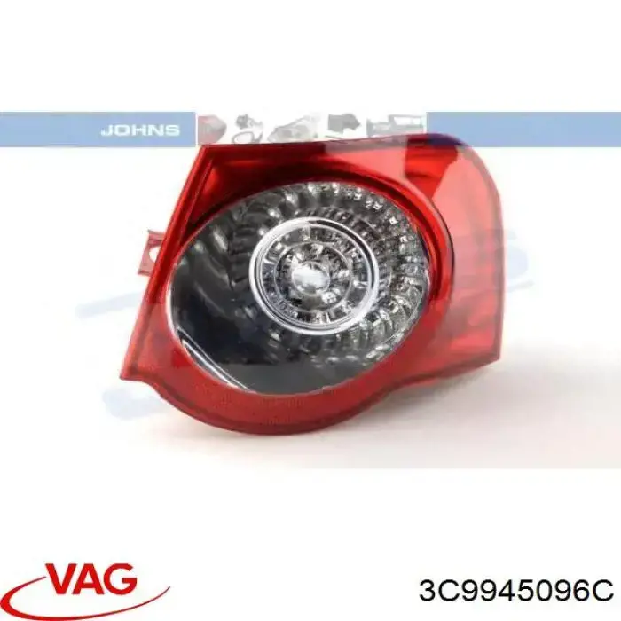 3C9945096C VAG Lanterna traseira direita externa
