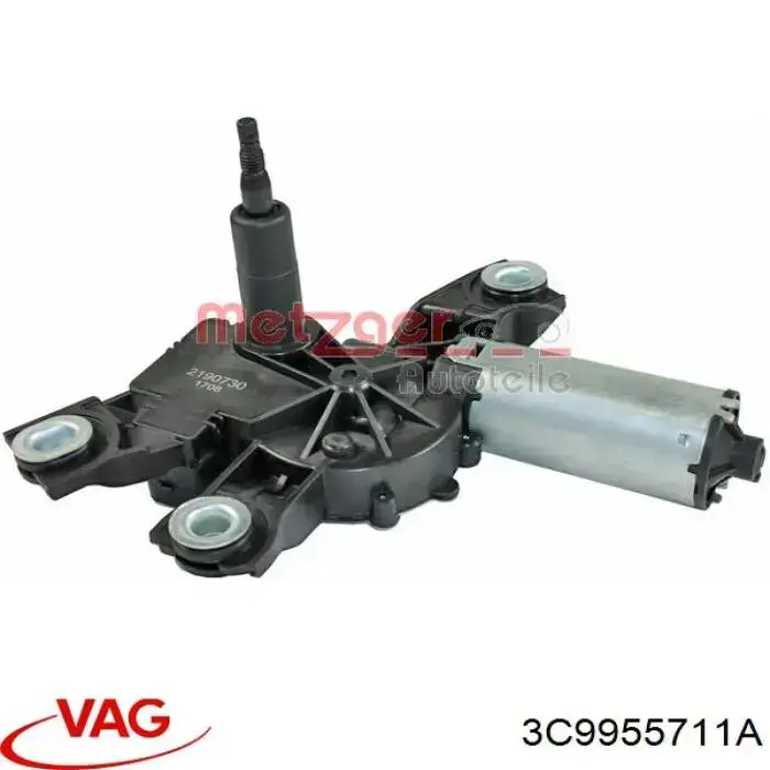 3C9955711A VAG Motor de limpador pára-brisas de vidro traseiro