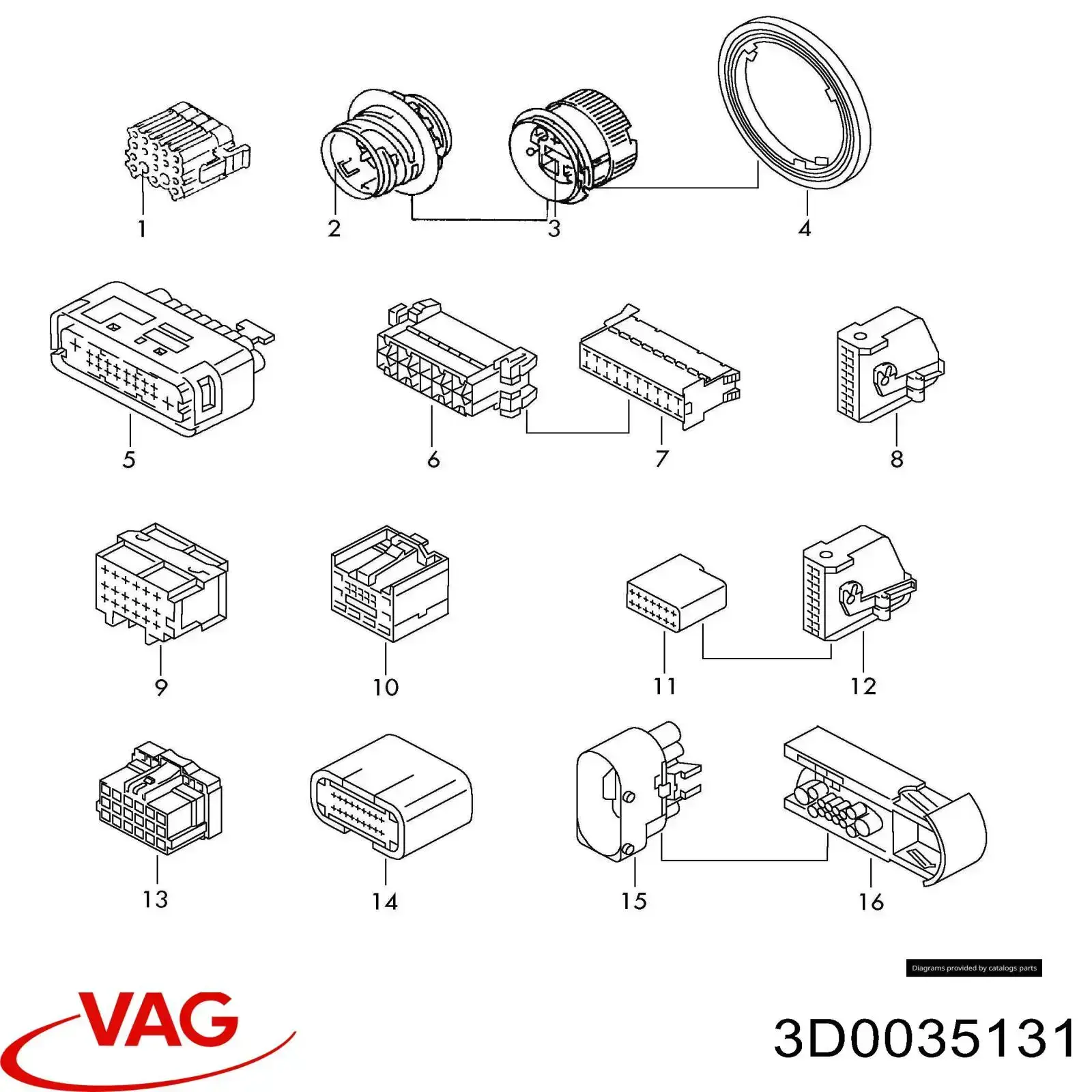  VAG 3D0035131 preço, a partir de 23,12 USD