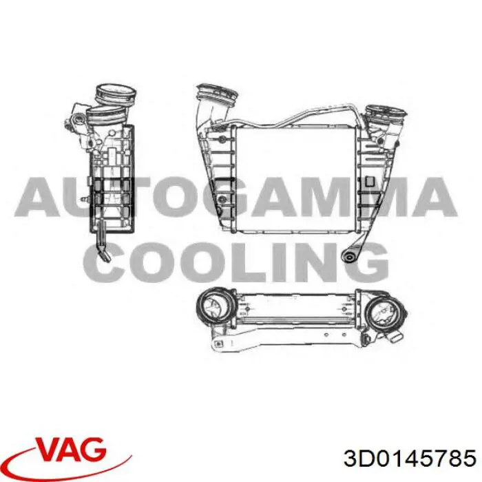 3D0145785 VAG Radiador de intercooler
