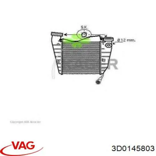 Radiador de intercooler VAG 3D0145785 preço, a partir de 341,98 USD