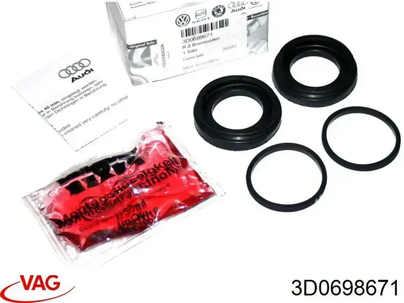 Compre 3D0698671 VAG Kit de reparação de suporte do freio traseiro
