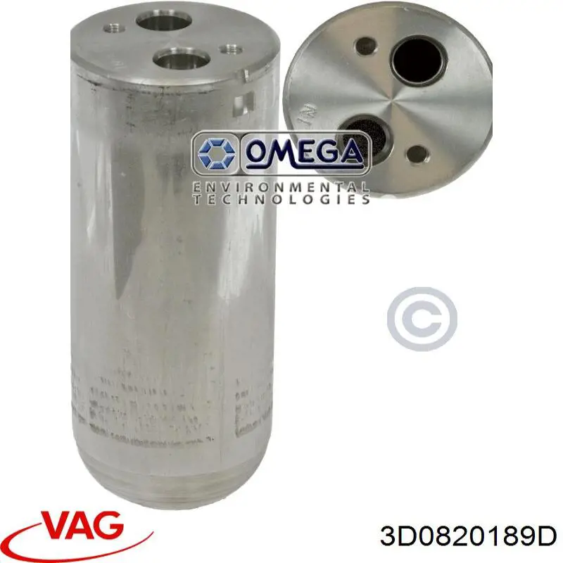 3D0820189D VAG Tanque de recepção do secador de aparelho de ar condicionado