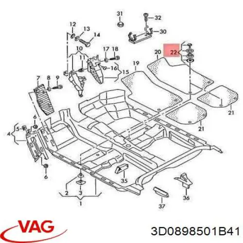 Compre 3D0898501B41 VAG 