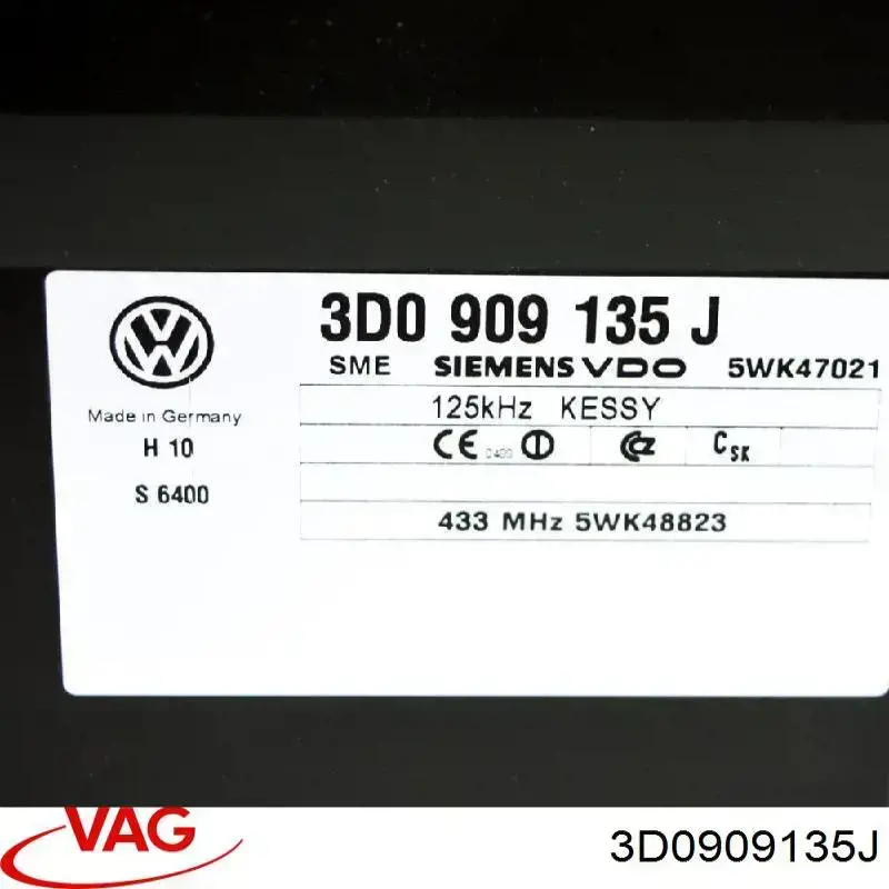 3D0909135J VAG 