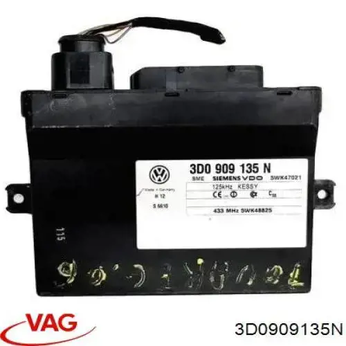 Unidade de controlo do fecho central VAG 3D0909135N preço, a partir de 102,63 USD