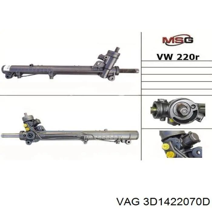 Cremalheira da direção VAG 3D1422070D preço, a partir de 408,07 USD