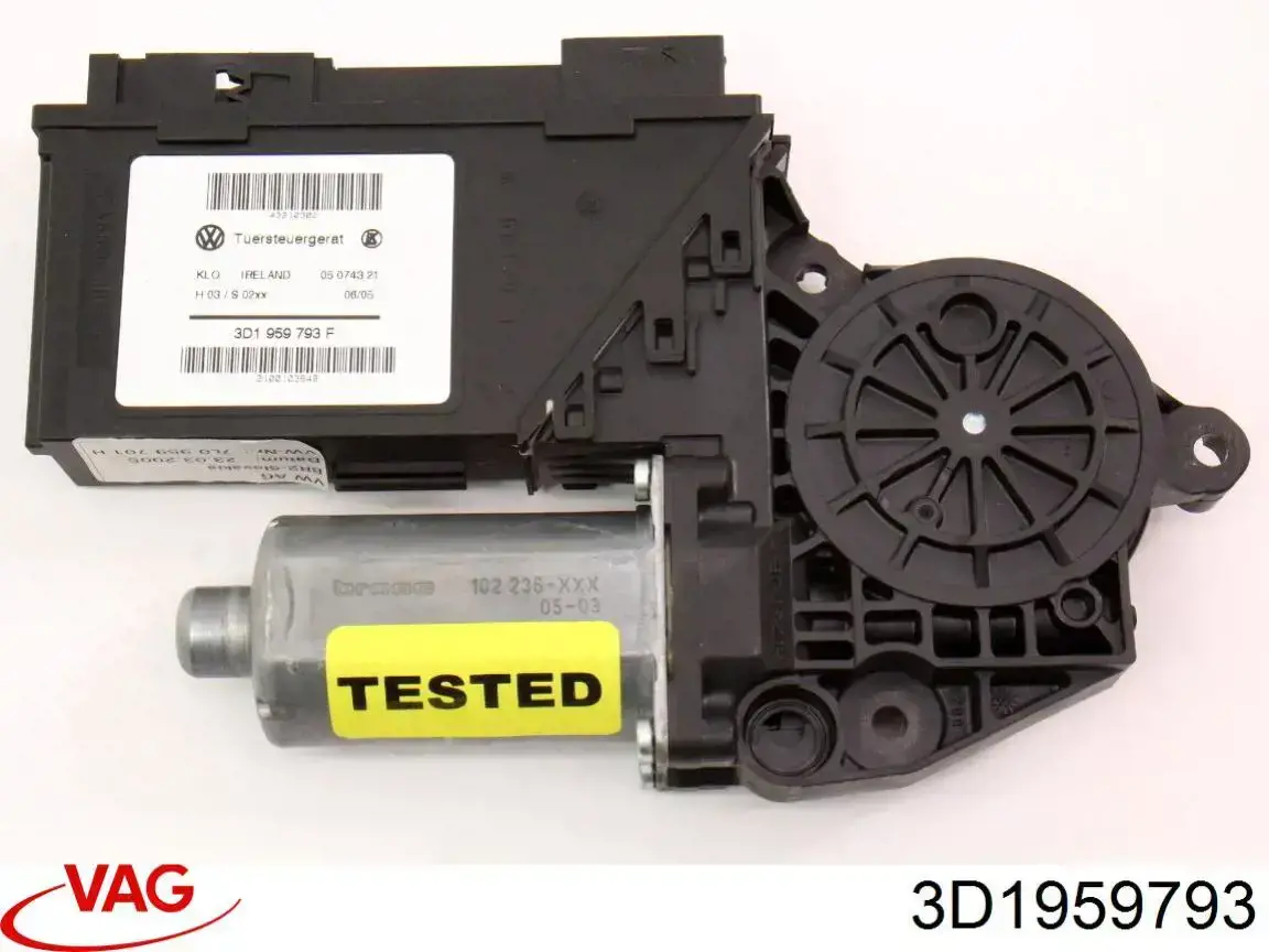 7L0959701H00A VAG Motor de acionamento de vidro da porta dianteira esquerda