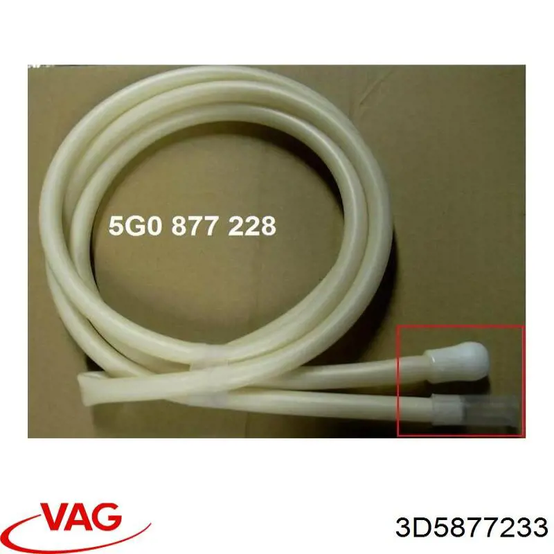 5F9877231 VAG Mangueira de drenagem de caixa de filtro de ar