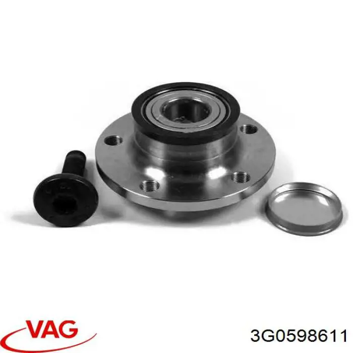 3G0598611 VAG Cubo traseiro