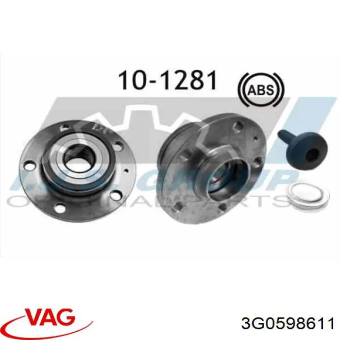 Compre 3G0598611 VAG Cubo traseiro