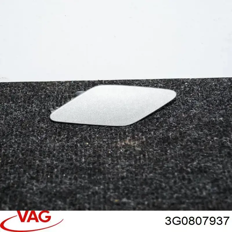 3G0807937 VAG Placa sobreposta do injetor de fluido para lavador da luz dianteira