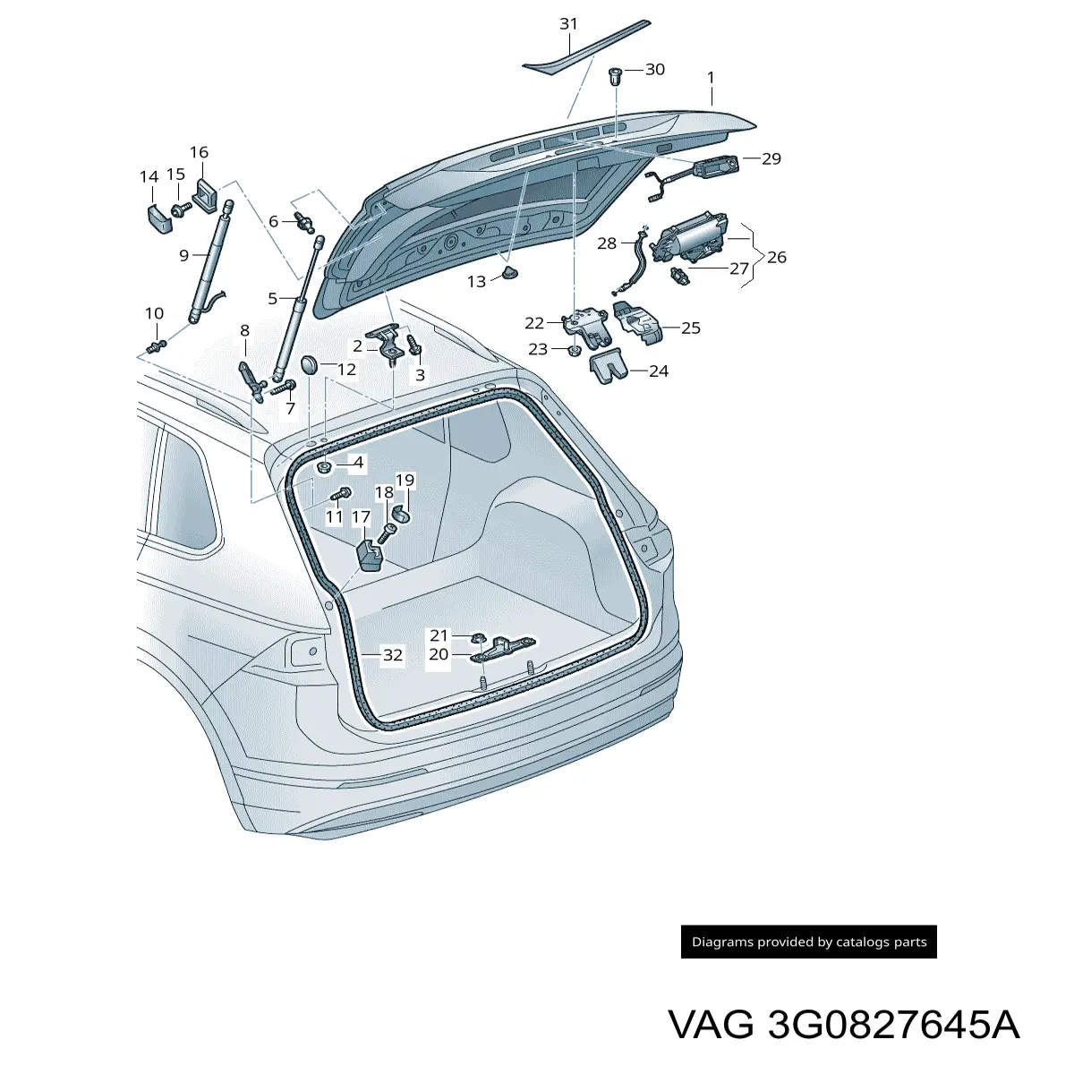  VAG 3G0827645A preço, a partir de 15,65 USD