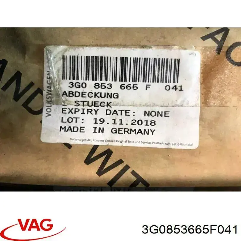  VAG 3G0853665F041 preço, a partir de 22,22 USD