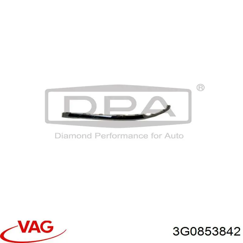 Moldura direita do pára-choque traseiro VAG 3G0853842 preço, a partir de 26,01 USD