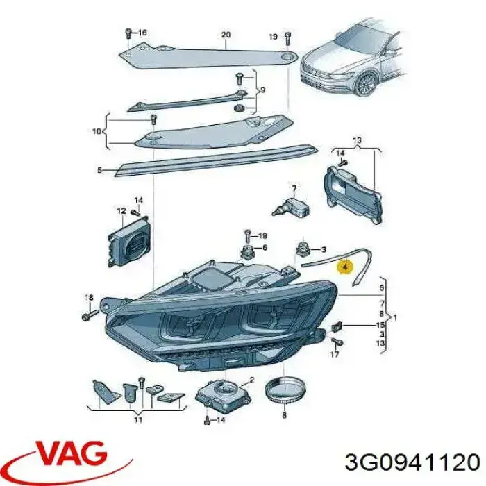  VAG 3G0941120 preço, a partir de 20,83 USD