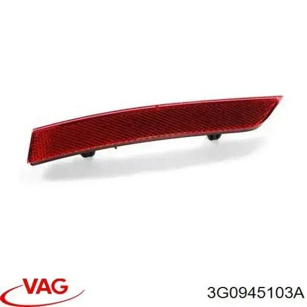 Compre 3G0945103A VAG Retrorrefletor (refletor) do pára-choque traseiro esquerdo