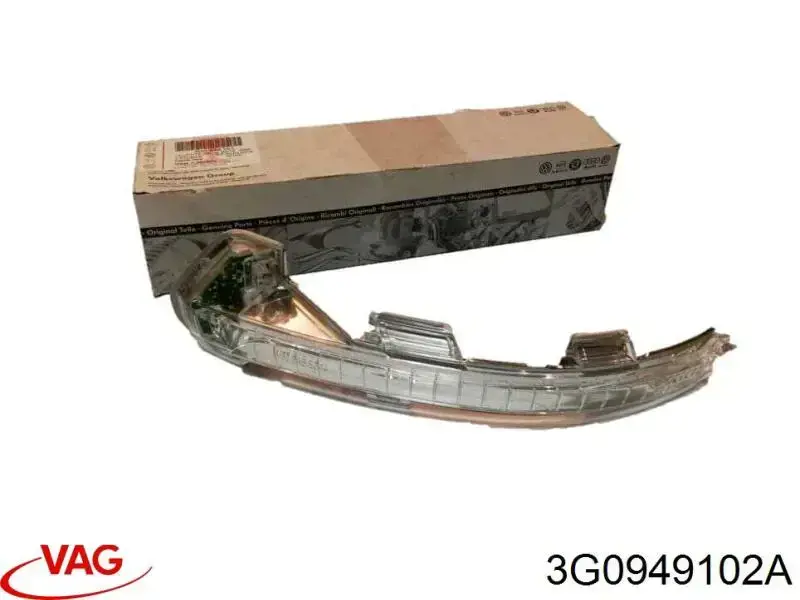 3G0949102A VAG Pisca-pisca de espelho direito