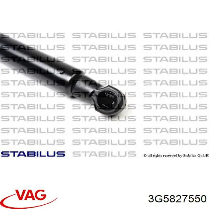 3G5827550 VAG Amortecedor de tampa de porta-malas (de 3ª/5ª porta traseira)