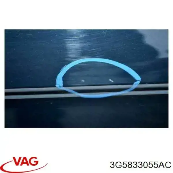 3G5833055AC VAG Porta traseira esquerda