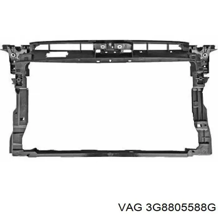 3G8805588G VAG Suporte do radiador montado (painel de montagem de fixação das luzes)