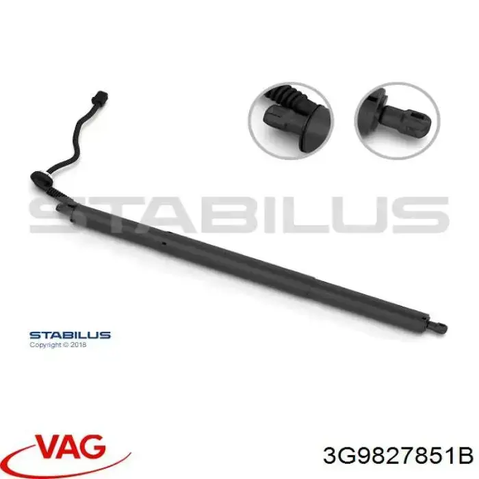 3G9827851B VAG Amortecedor de tampa de porta-malas (de 3ª/5ª porta traseira)