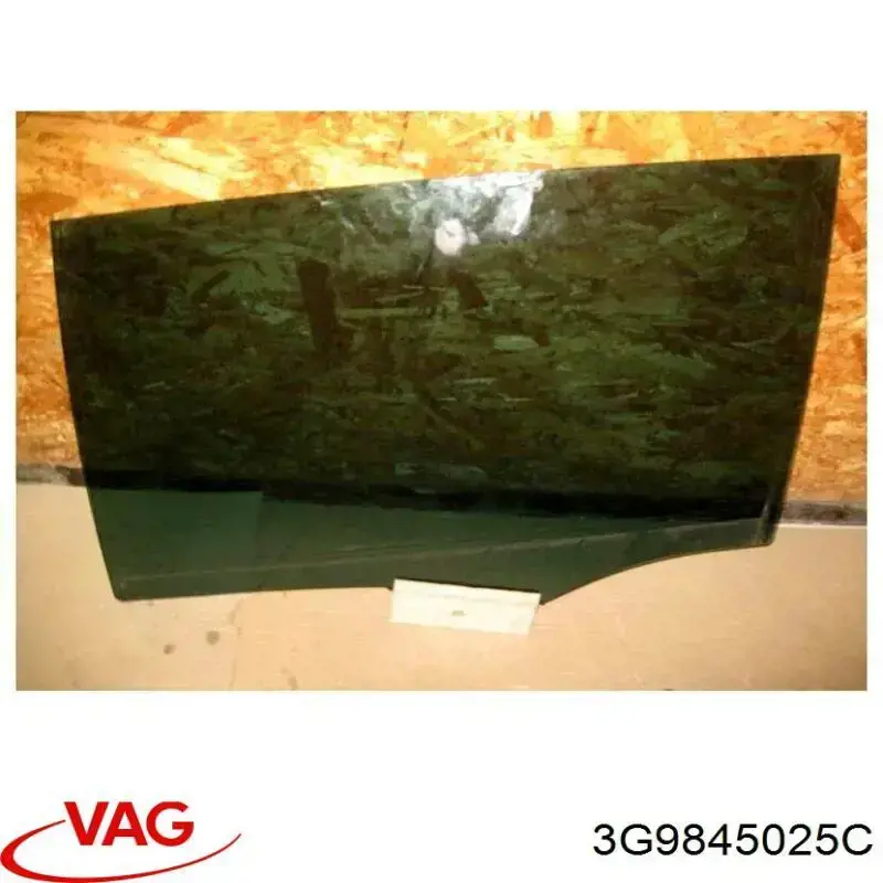 3G9845025G VAG Vidro da porta traseira esquerda