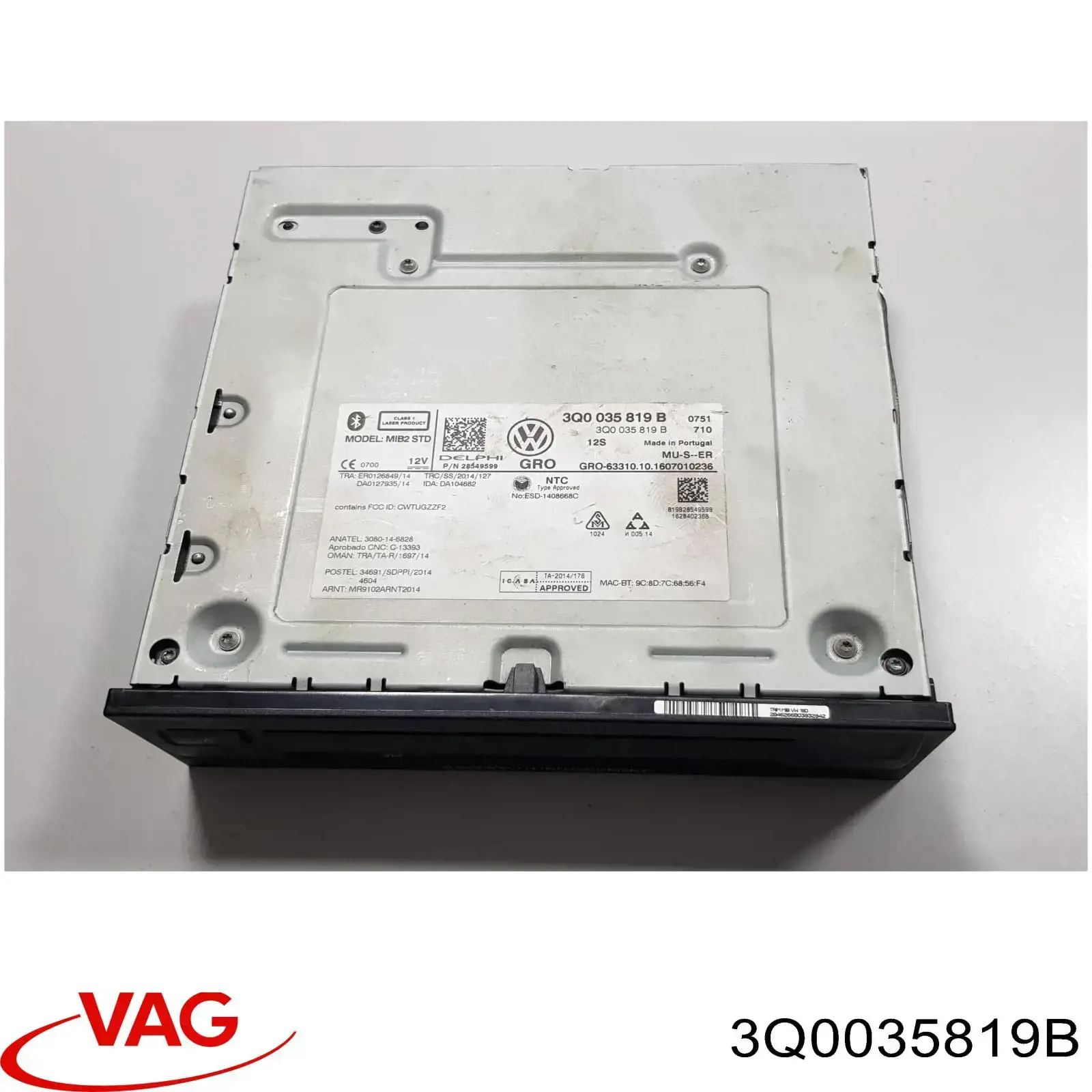 3Q0035819B VAG Unidade de controlo multimídia