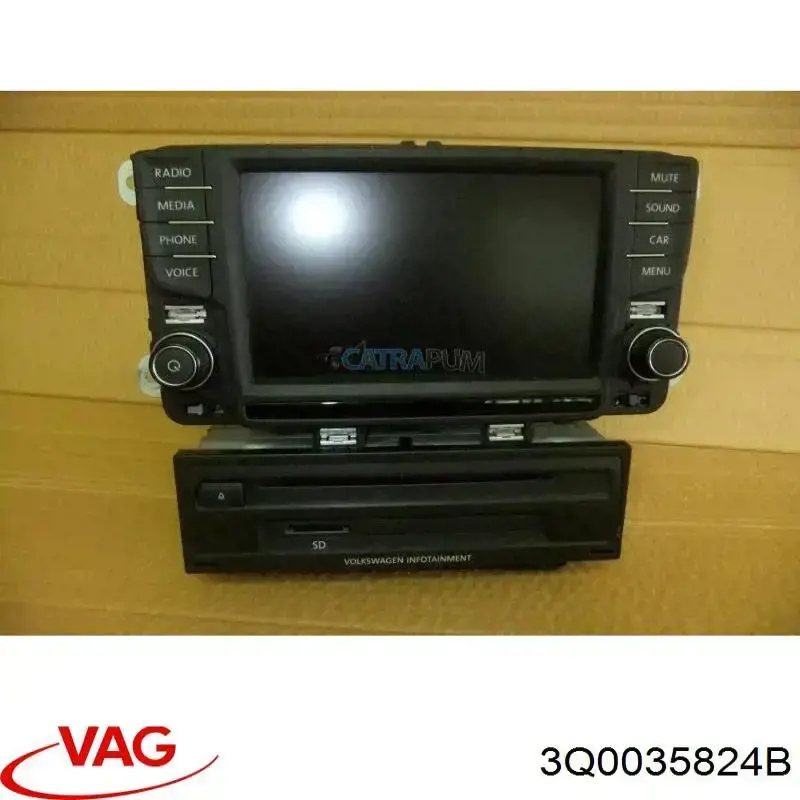 3Q0035824B VAG Unidade de controlo multimídia