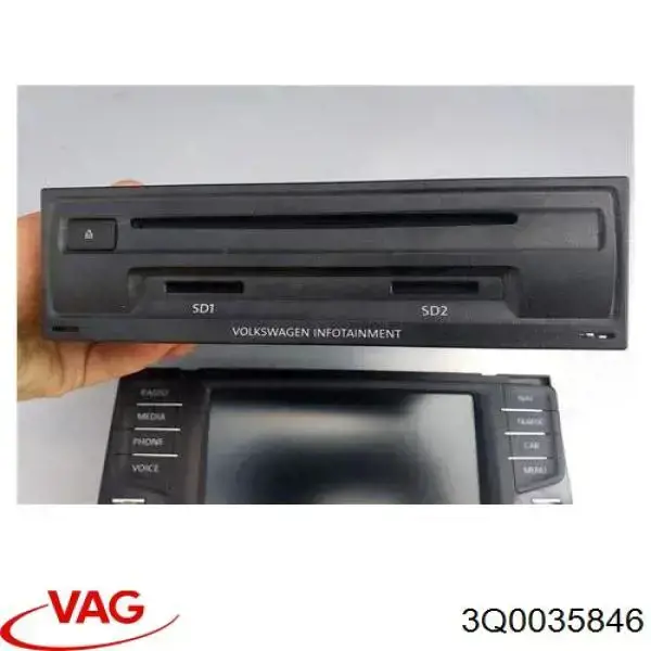 Compre 3Q0035846 VAG Aparelhagem de som (rádio AM/FM)