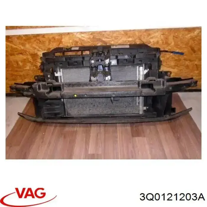 Difusor do radiador de esfriamento, montado com motor e roda de aletas Polcar 95D3231