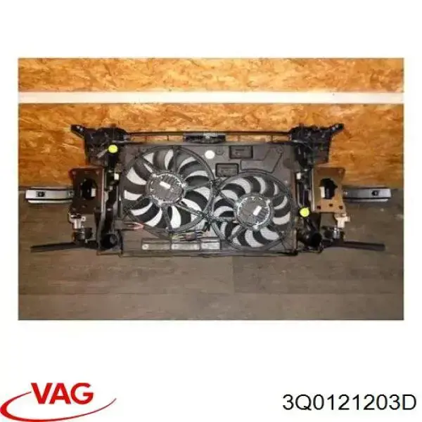 Difusor do radiador de esfriamento, montado com motor e roda de aletas VAG 3Q0121203D preço, a partir de 87,92 USD