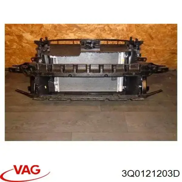 Compre 3Q0121203D VAG Difusor do radiador de esfriamento, montado com motor e roda de aletas